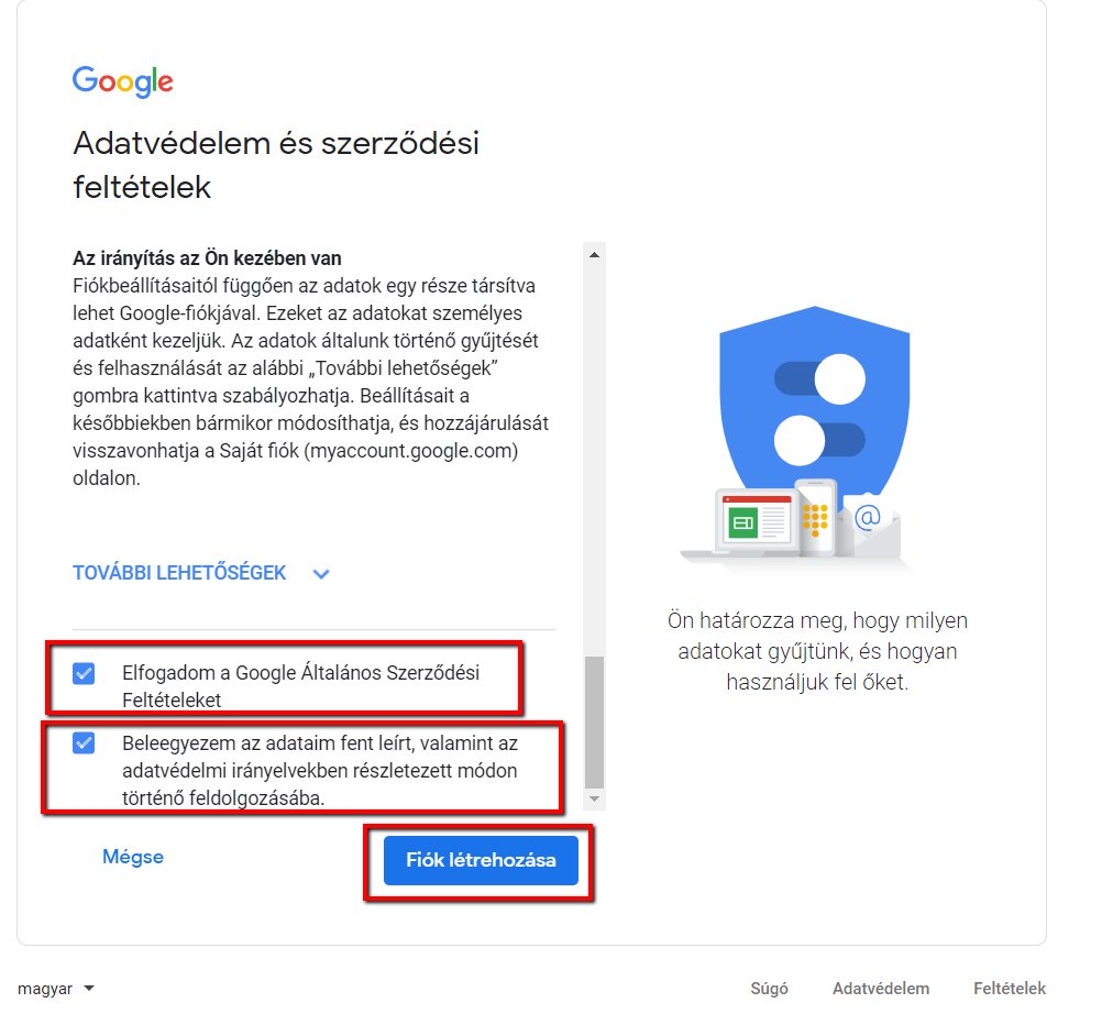 második gmail fiók létrehozása gyereknek